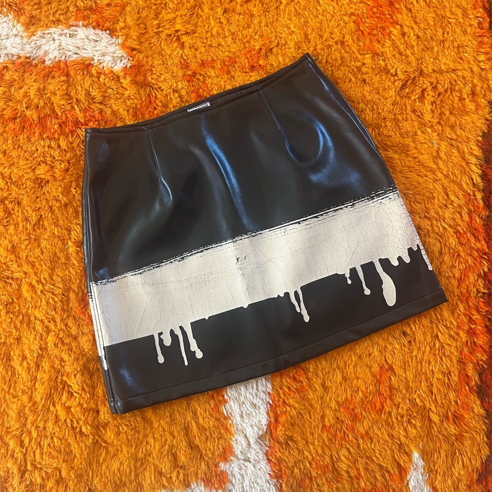 Moschino Jeans Faux Leather Women's Skirt